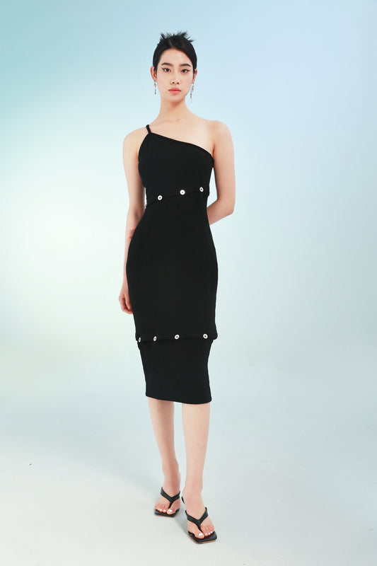 Multiway Button Knit Dress